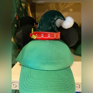 2024 Disney Parks Mickey Mouse Ears Elf Green Adult Hat Cap New Adjustable BNWT
